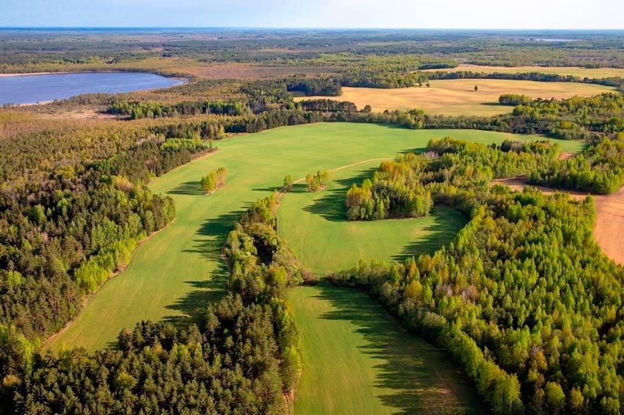 вид сверху на заказник