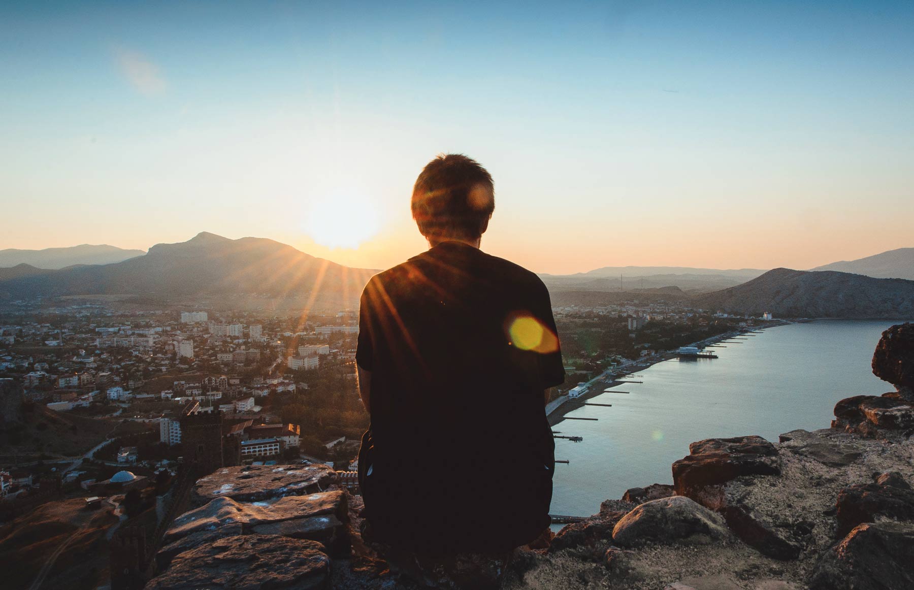 Фото заката в Судаке